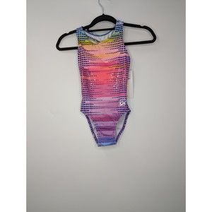 GK Elite Girls' Simone Biles Hologram Leotard Size CL